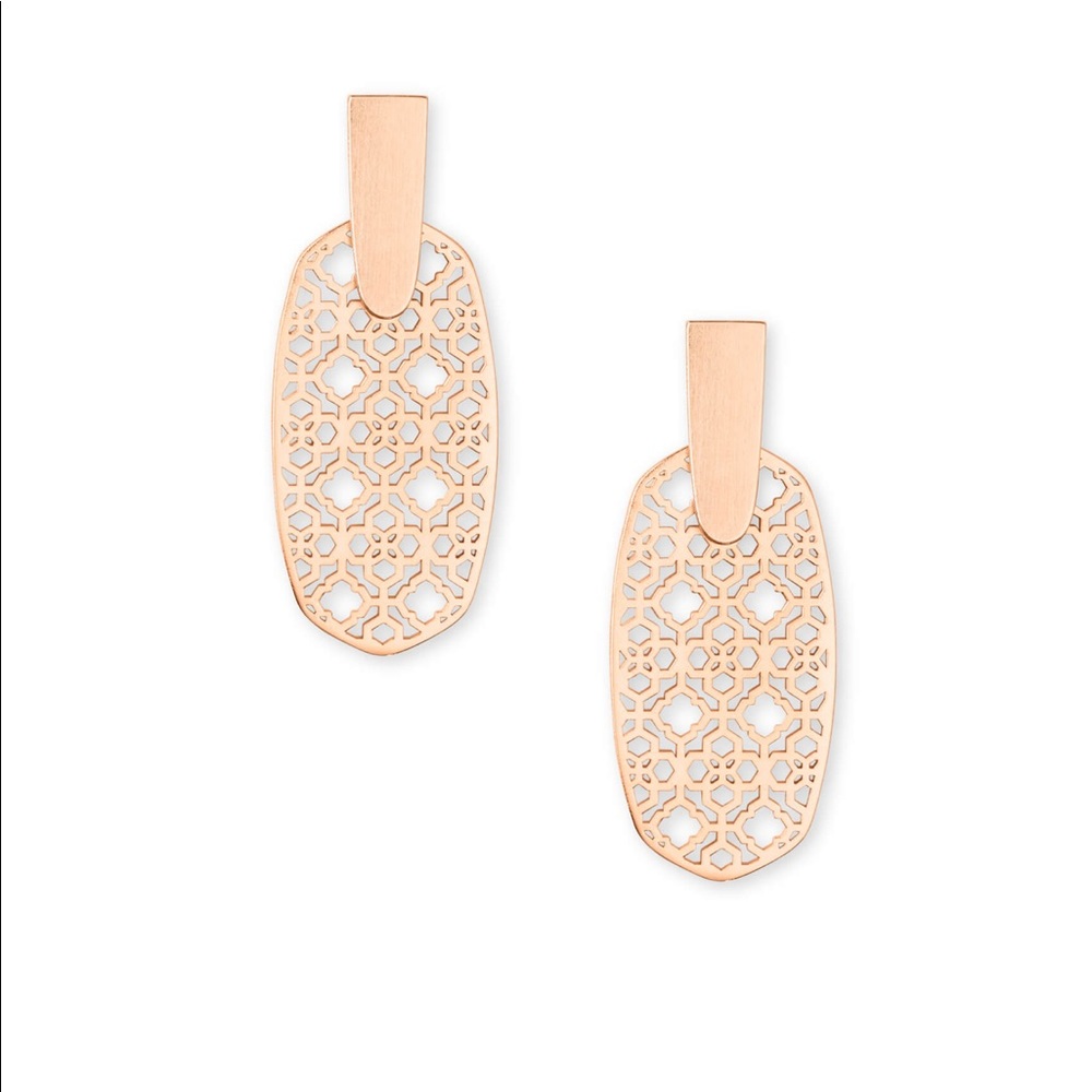 Kendra Scott Aragon Rose Gold In Filigree